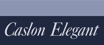 Caslon Elegant Pro-Italic